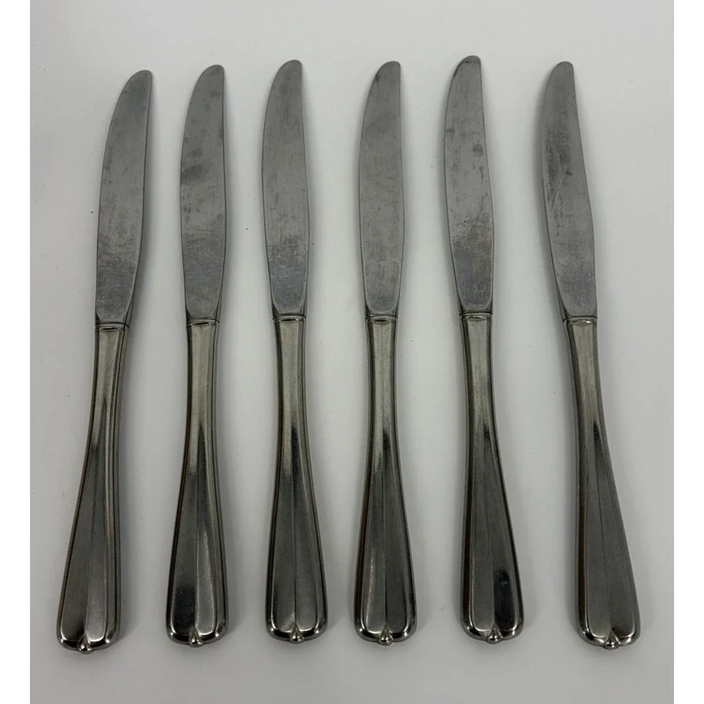 Oneida USA Gala Impulse Dinner Knives Set of 6 Stainless Steel Flatware 9